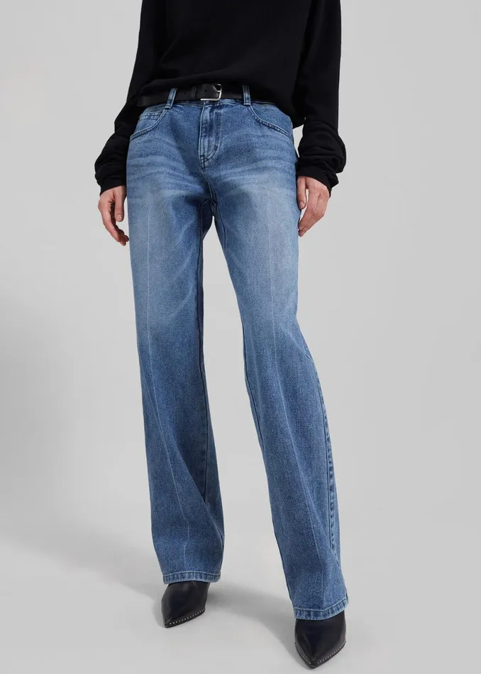Montrose Straight Leg Jeans 8211 Blue Wash Women The Frankie Shop Clothing