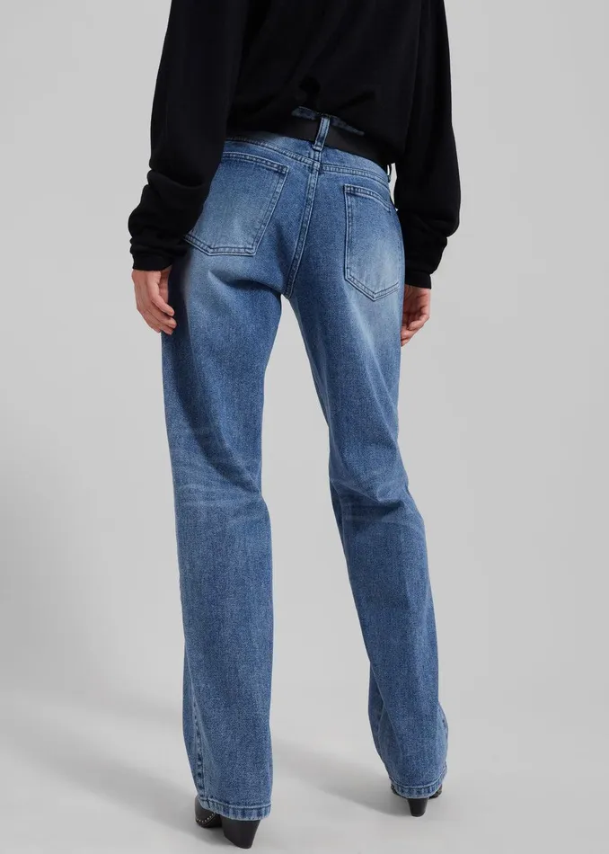 Montrose Straight Leg Jeans 8211 Blue Wash Women The Frankie Shop Clothing
