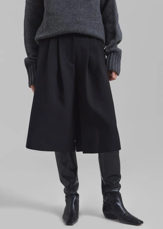 Morgan Bermuda Shorts 8211 Black Women The Frankie Shop Clothing