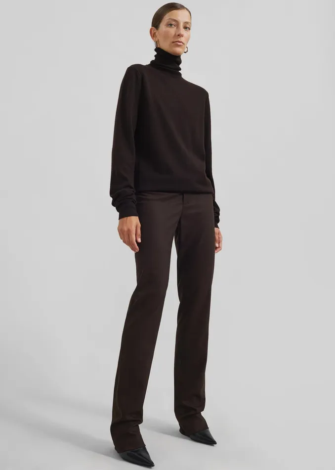 Morrison Long Trousers 8211 Brown Women The Frankie Shop Clothing