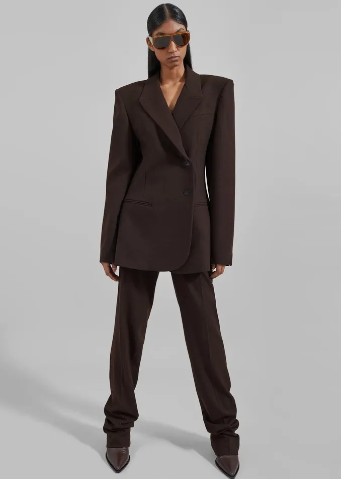 Morrison Long Trousers 8211 Brown Women The Frankie Shop Clothing