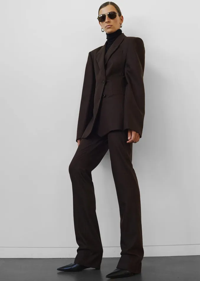 Morrison Long Trousers 8211 Brown Women The Frankie Shop Clothing