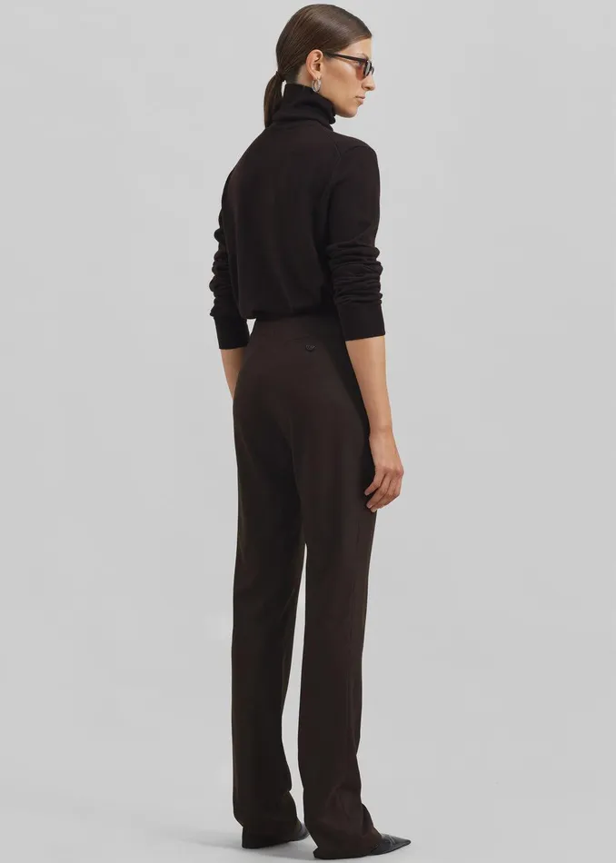 Morrison Long Trousers 8211 Brown Women The Frankie Shop Clothing