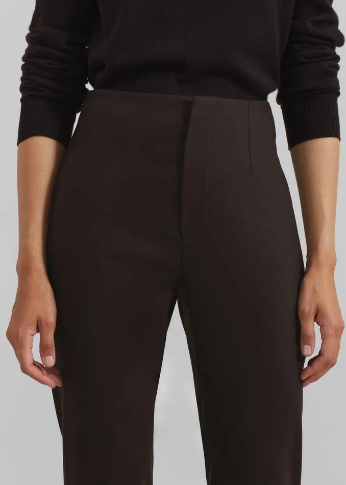 Morrison Long Trousers 8211 Brown Women The Frankie Shop Clothing