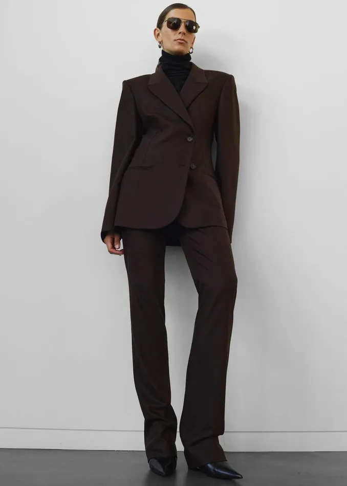 Morrison Long Trousers 8211 Brown Women The Frankie Shop Clothing