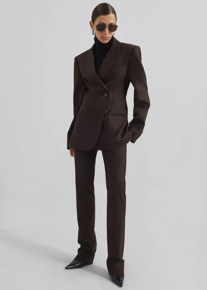Morrison Long Trousers 8211 Brown Women The Frankie Shop Clothing