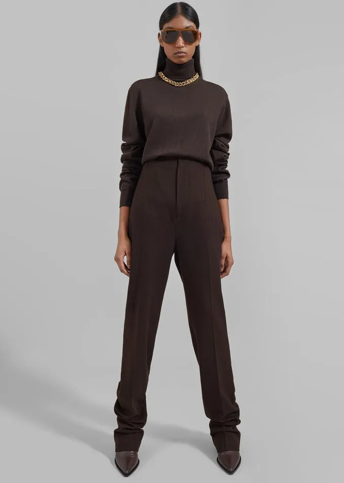 Morrison Long Trousers 8211 Brown Women The Frankie Shop Clothing