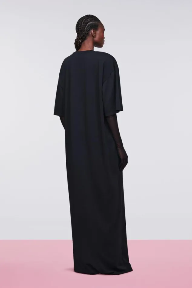 Mouth Graphic Maxi TDress Black Black Women Fiorucci Mouth Graphic Maxi TDress Black Black Women Fiorucci