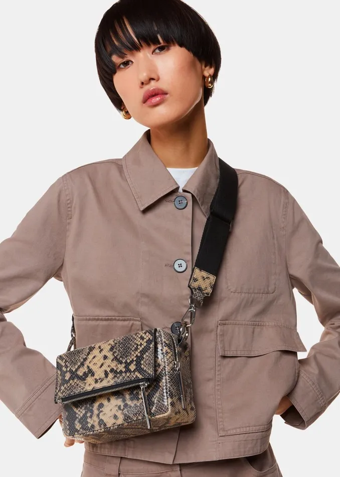 Multicolour Bibi Snake Crossbody Bag Women Whistles Leather