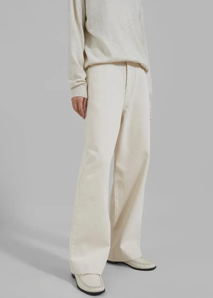 Mya Jeans 8211 Cream Women The Frankie Shop Clothing