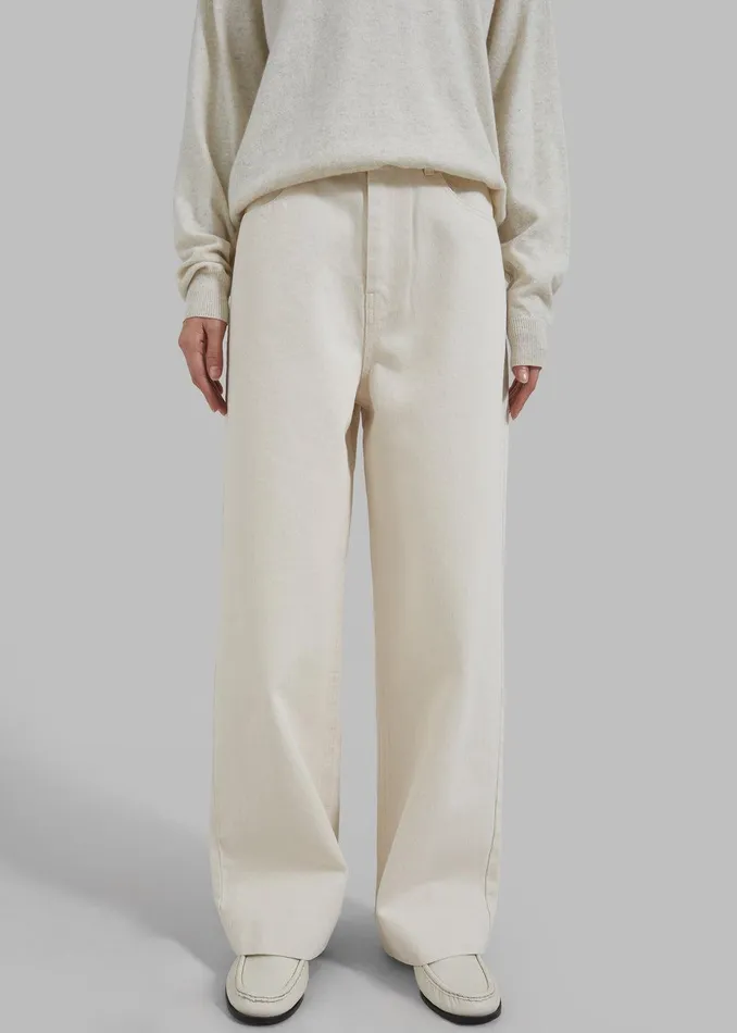 Mya Jeans 8211 Cream Women The Frankie Shop Clothing