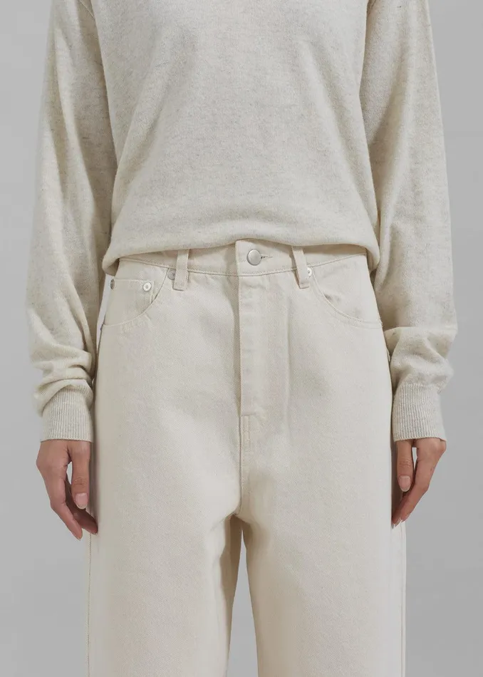 Mya Jeans 8211 Cream Women The Frankie Shop Clothing