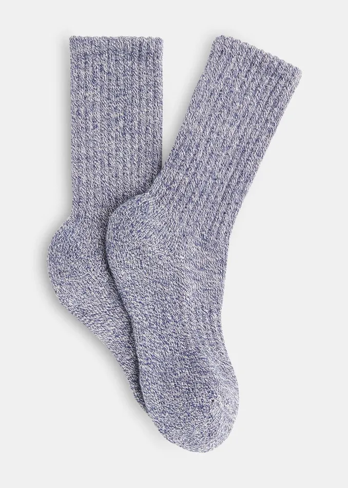 Navy Chunky Marl Socks Women Whistles Socks and Tights