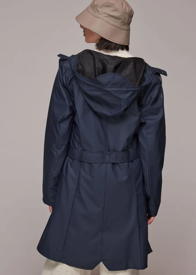 Navy Rains Curve Jacket Women Whistles Coats and Jackets