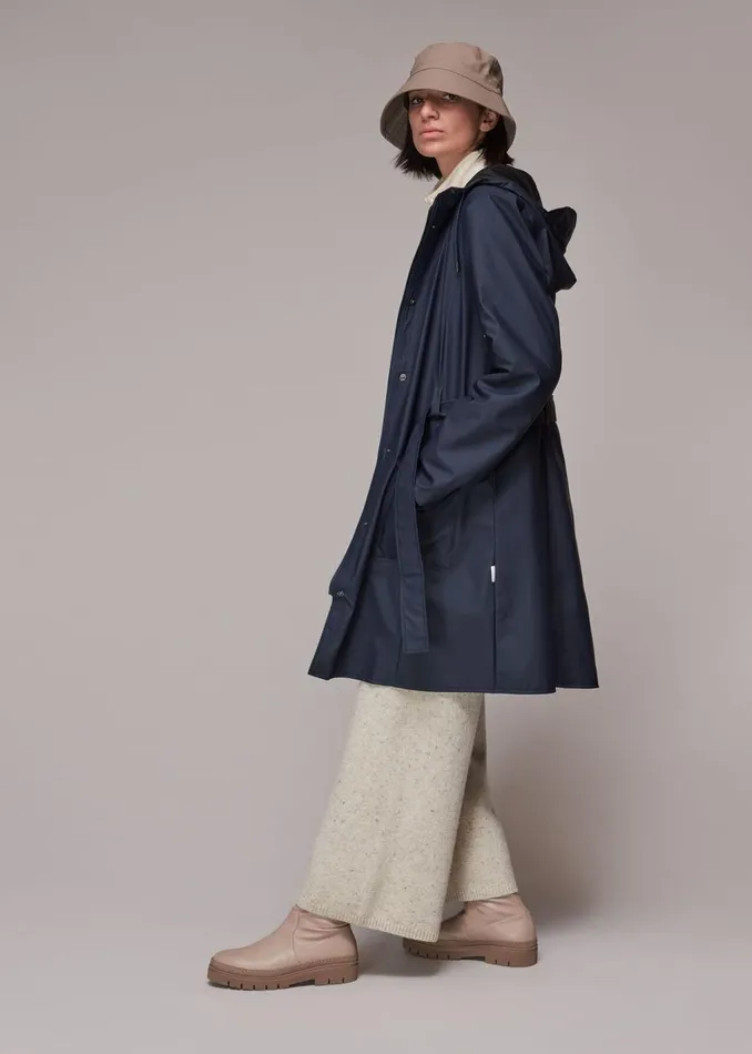 Navy Rains Curve Jacket Women Whistles Coats and Jackets