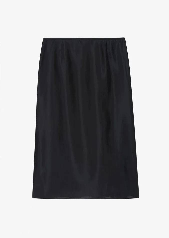Naya Sheer Organza Midi Skirt 8211 Black Women The Frankie Shop Bottoms