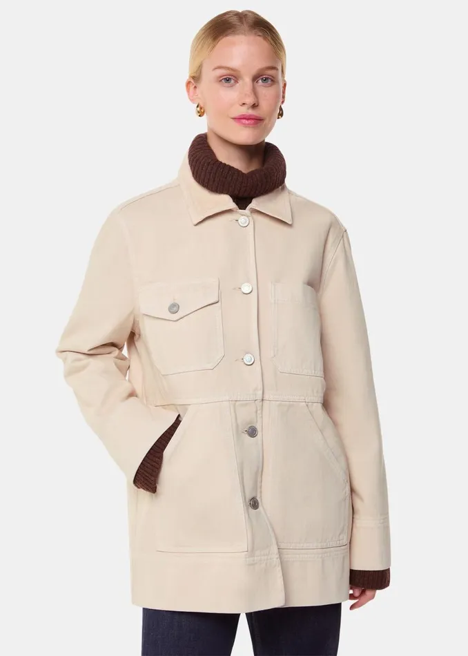 Neutral Jo Utility Jacket Women Whistles Coats and Jackets