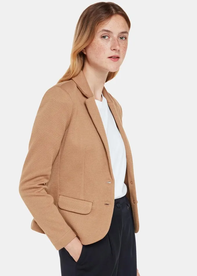 Neutral Slim Jersey Jacket Women Whistles Coats and Jackets