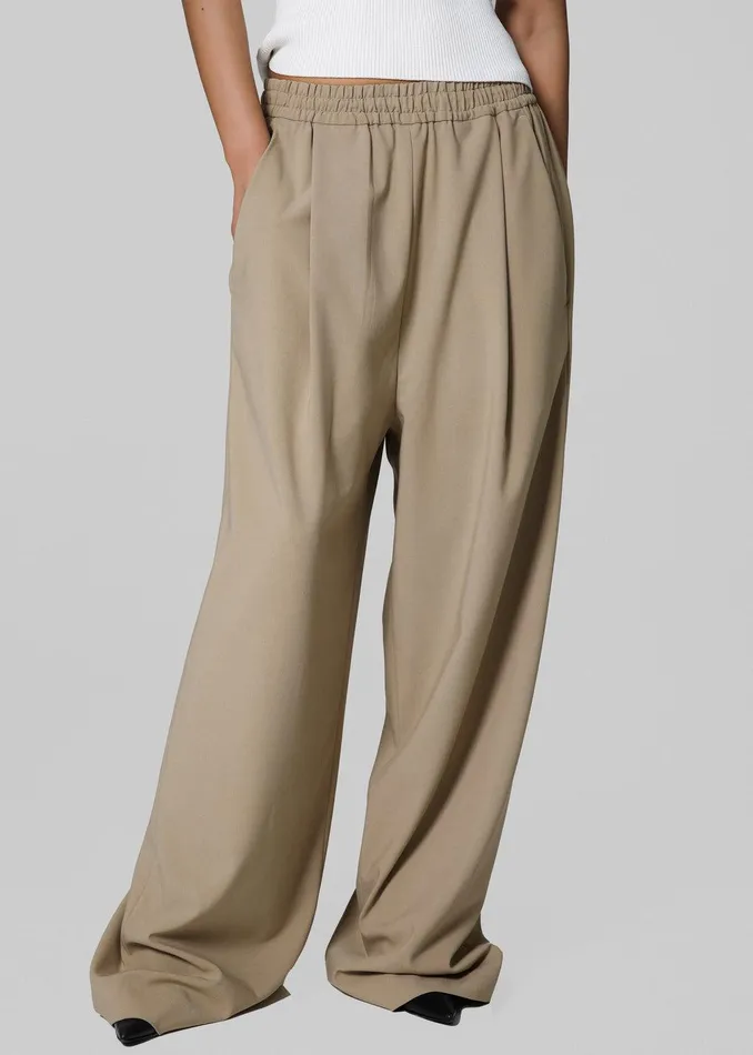 Neva Wide Trousers 8211 Beige Women The Frankie Shop Clothing