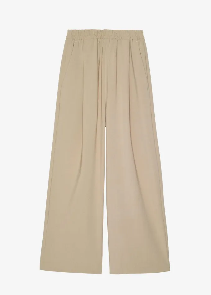 Neva Wide Trousers 8211 Beige Women The Frankie Shop Clothing