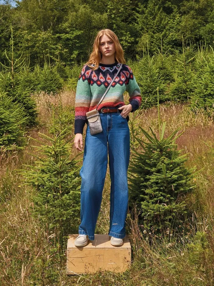 NEW YORK FAIRISLE JUMPER Red Multi Women White Stuff Knitwear NEW YORK FAIRISLE JUMPER Red Multi Women White Stuff Knitwear
