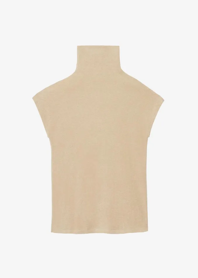Nile Turtleneck Top 8211 Beige Women The Frankie Shop Clothing