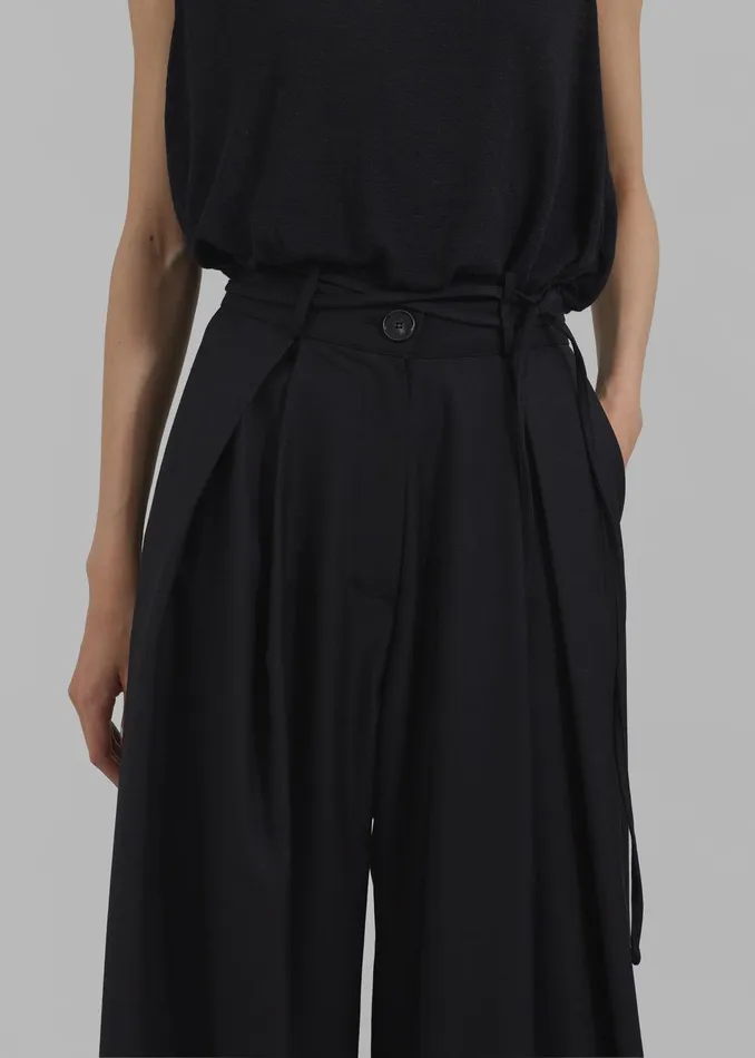 Noor Wide Pants 8211 Black Women The Frankie Shop Clothing