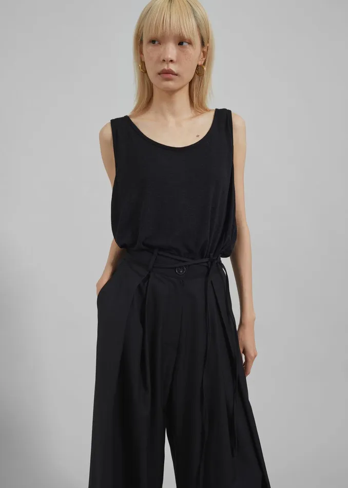 Noor Wide Pants 8211 Black Women The Frankie Shop Clothing