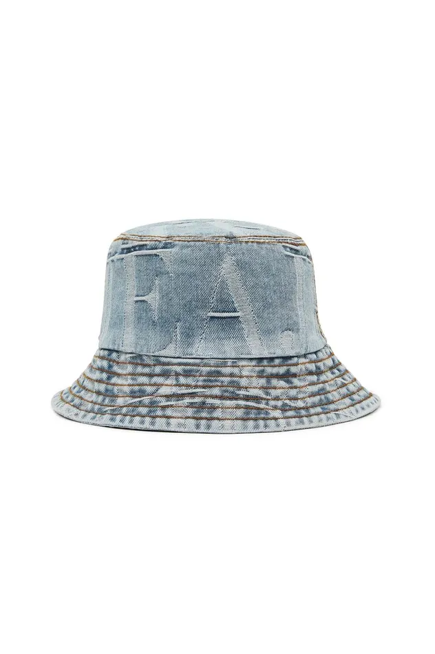 Nostalgia Denim Bucket Hat Coastal Logo Wash Women Aje Denim Nostalgia Denim Bucket Hat Coastal Logo Wash Women Aje Denim