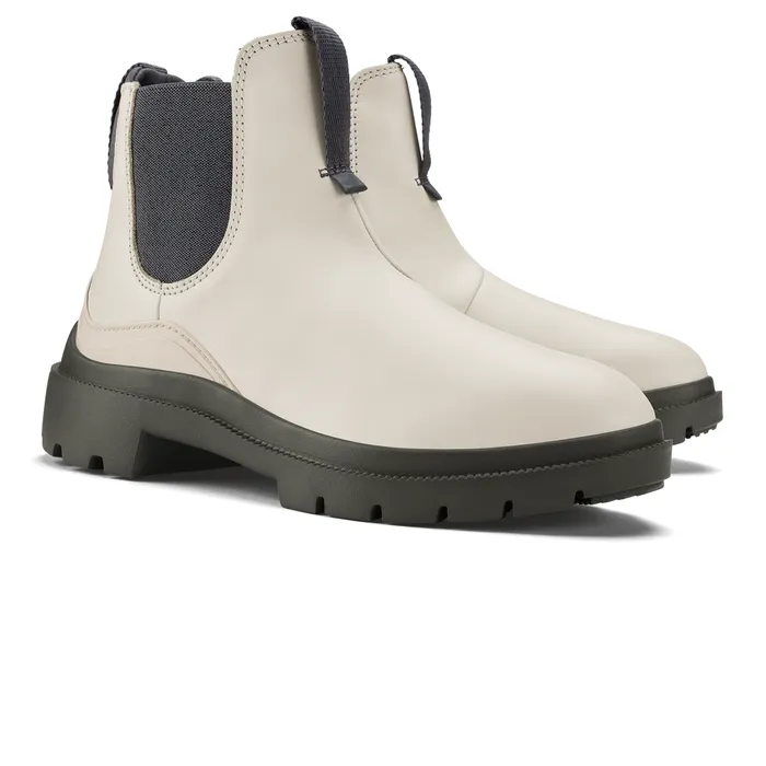 Olukai Hehi Womens Waterproof Chelsea Boots White Sand Steel Women Leather Olukai Hehi Womens Waterproof Chelsea Boots White Sand Steel Women Leather