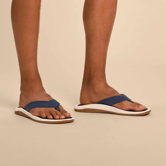 Olukai Kkulu Mens Supportive Beach Sandals Trench Blue Men WaterFriendly Olukai Kkulu Mens Supportive Beach Sandals Trench Blue Men WaterFriendly