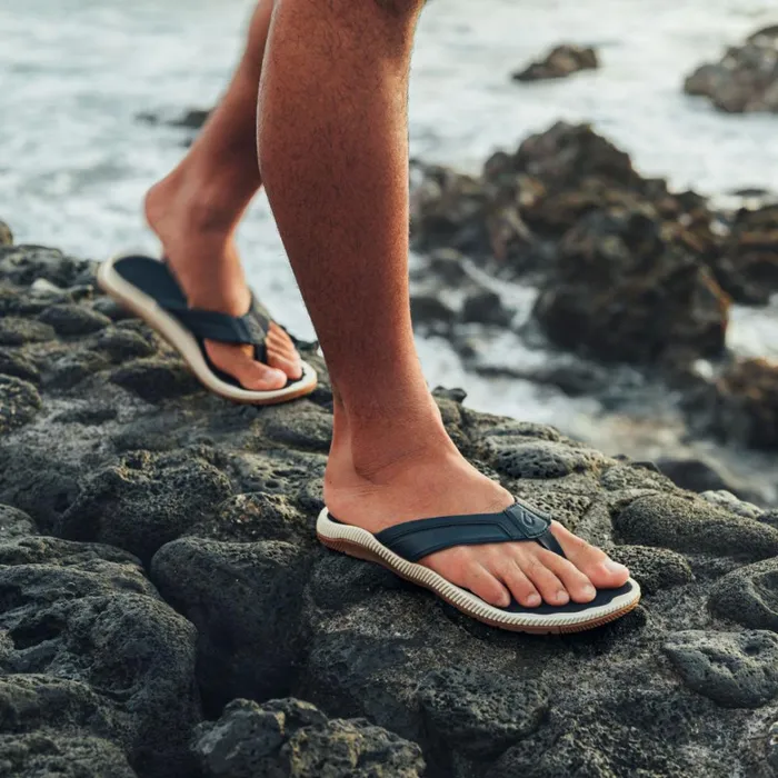 Olukai Kkulu Mens Supportive Beach Sandals Trench Blue Men WaterFriendly Olukai Kkulu Mens Supportive Beach Sandals Trench Blue Men WaterFriendly