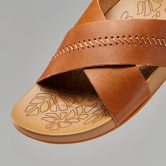 Olukai Kpea Olu Womens Leather Slide Sandals Sahara Women Slides Olukai Kpea Olu Womens Leather Slide Sandals Sahara Women Slides