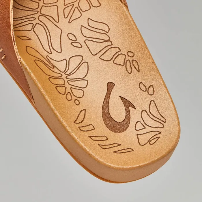 Olukai Kpea Olu Womens Leather Slide Sandals Sahara Women Slides Olukai Kpea Olu Womens Leather Slide Sandals Sahara Women Slides
