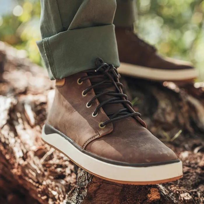 Olukai Kekaha Mens Waterproof Leather Boots Toffee Off White Men Leather Olukai Kekaha Mens Waterproof Leather Boots Toffee Off White Men Leather