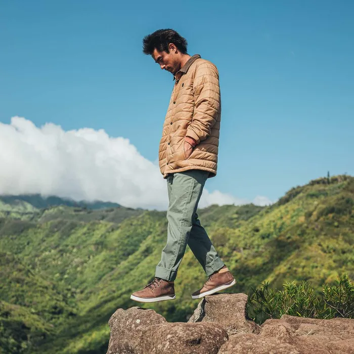 Olukai Kekaha Mens Waterproof Leather Boots Toffee Off White Men Leather Olukai Kekaha Mens Waterproof Leather Boots Toffee Off White Men Leather