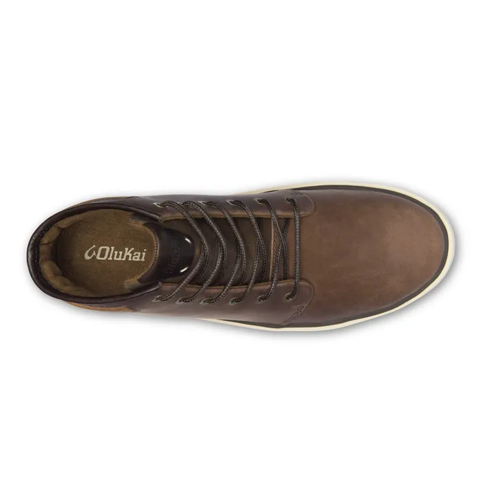 Olukai Kekaha Mens Waterproof Leather Boots Toffee Off White Men Leather Olukai Kekaha Mens Waterproof Leather Boots Toffee Off White Men Leather
