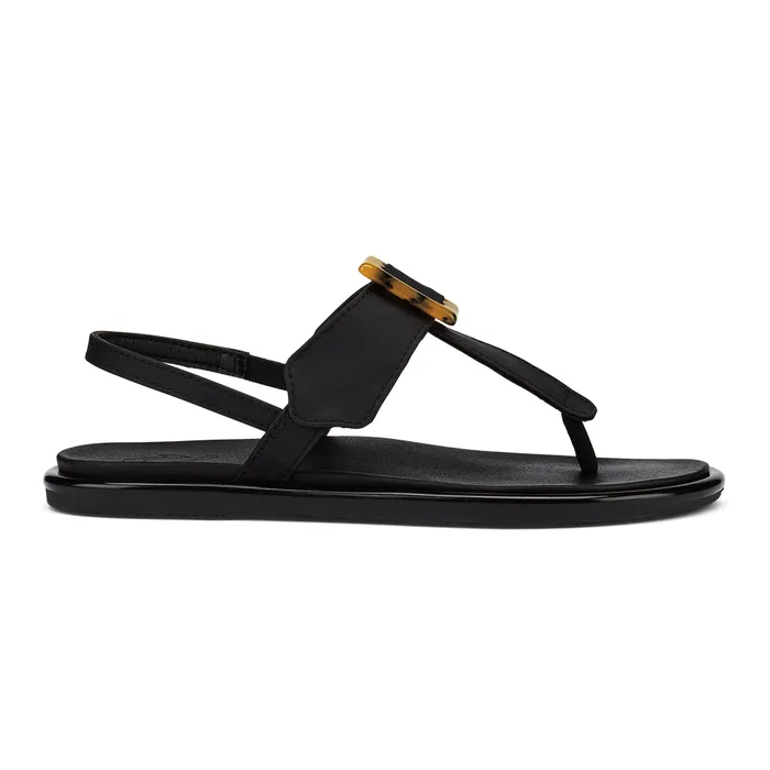 Olukai Lai TBar Womens Strappy Beach Sandals Black Women WaterFriendly