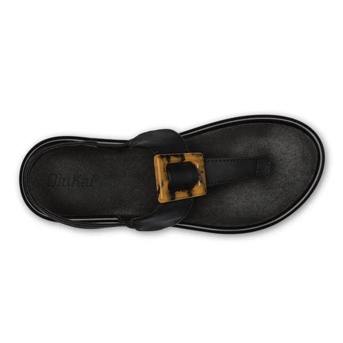 Olukai Lai TBar Womens Strappy Beach Sandals Black Women WaterFriendly Olukai Lai TBar Womens Strappy Beach Sandals Black Women WaterFriendly
