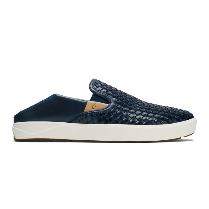 Olukai Laeahi Lauhala Mens Sneakers SlipOn Shoes Trench Blue Men Leather Olukai Laeahi Lauhala Mens Sneakers SlipOn Shoes Trench Blue Men Leather