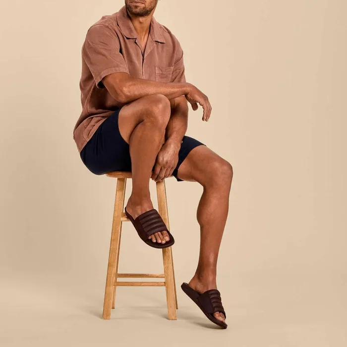 Olukai Maha 039Olu Mens Comfortable Slide Sandals Dark Wood Men Recovery Olukai Maha 039Olu Mens Comfortable Slide Sandals Dark Wood Men Recovery