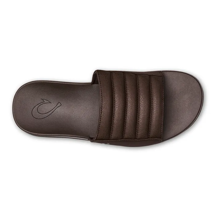 Olukai Maha 039Olu Mens Comfortable Slide Sandals Dark Wood Men Recovery Olukai Maha 039Olu Mens Comfortable Slide Sandals Dark Wood Men Recovery