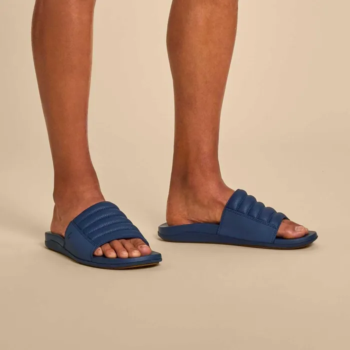 Olukai Maha 039Olu Mens Comfortable Slide Sandals Moonlit Ocean Men WaterFriendly Olukai Maha 039Olu Mens Comfortable Slide Sandals Moonlit Ocean Men WaterFriendly