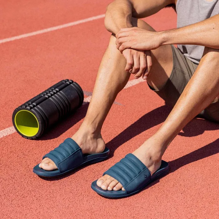 Olukai Maha 039Olu Mens Comfortable Slide Sandals Moonlit Ocean Men WaterFriendly Olukai Maha 039Olu Mens Comfortable Slide Sandals Moonlit Ocean Men WaterFriendly