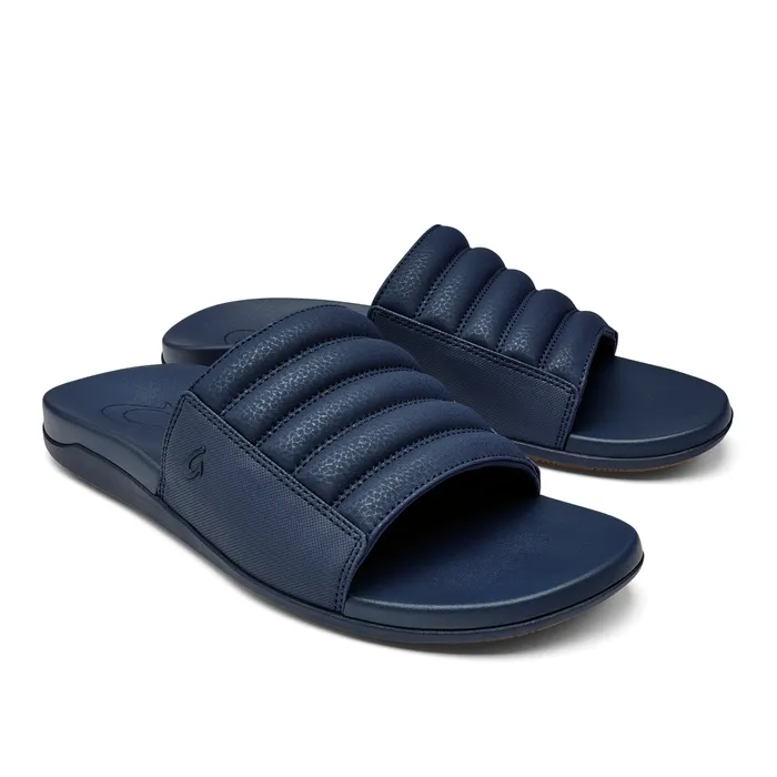 Olukai Maha 039Olu Mens Comfortable Slide Sandals Moonlit Ocean Men WaterFriendly Olukai Maha 039Olu Mens Comfortable Slide Sandals Moonlit Ocean Men WaterFriendly
