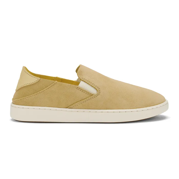Olukai Pehuea Luxe Womens Suede SlipOn Shoes Toasted Coconut Women Leather