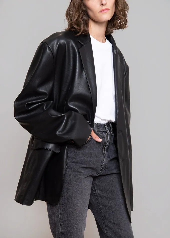 Olympia Blazer 8211 Black WomenMen The Frankie Shop Clothing