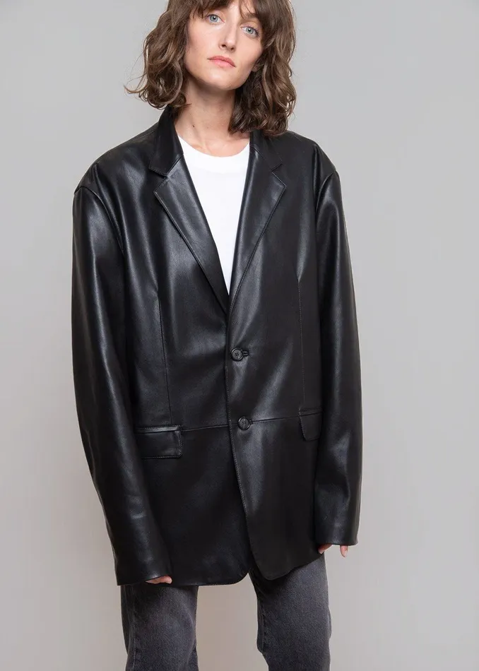 Olympia Blazer 8211 Black WomenMen The Frankie Shop Clothing
