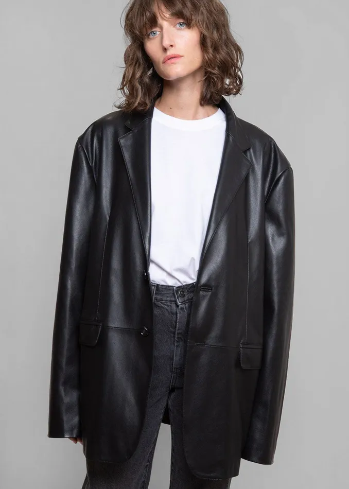 Olympia Blazer 8211 Black WomenMen The Frankie Shop Clothing