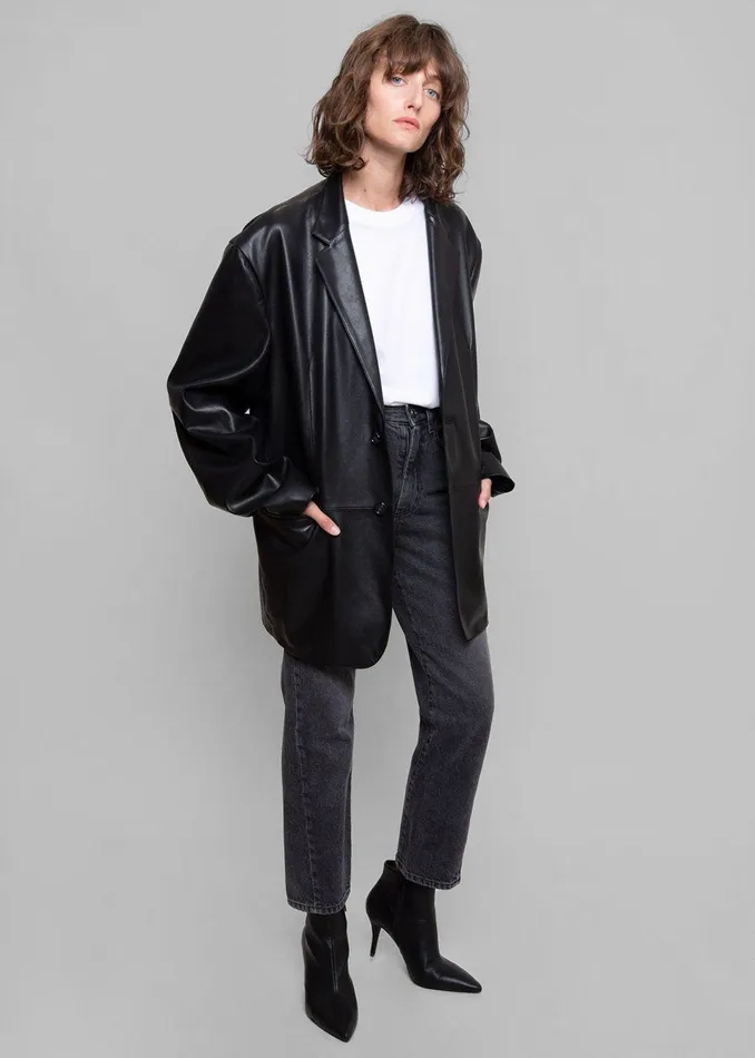 Olympia Blazer 8211 Black WomenMen The Frankie Shop Clothing